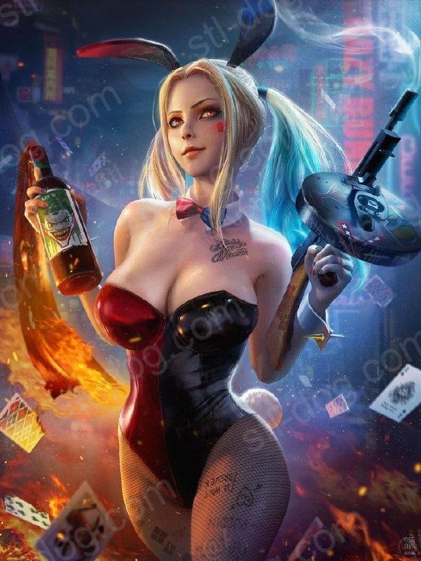 DC 小兔子奎因(Bunny Quinn) 3D打印图纸